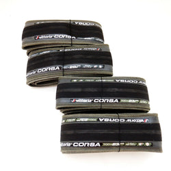 Vittoria Corsa G+ Graphene clincher 700 x 23c/28c Black/Gray Sidewall Road Tires