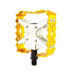 Wellgo BMX MTB Bear Trap Old school Bike Pedal 9/16" or 1/2" Black Blue Red Gold