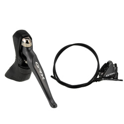 Shimano GRX BL-RX810-L+BR-RX810 Disc Brake Lever & Caliper Front Flat Mount