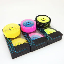Supacaz Super Sticky Kush Bar Tape Neon Pink & Blue/Yellow/Neon Yellow Star Fade